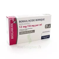 Borax/acide Borique Biogaran 12 Mg/18 Mg/ml, Solution Pour Lavage Ophtalmique En Récipient Unidose à Saint-Avold