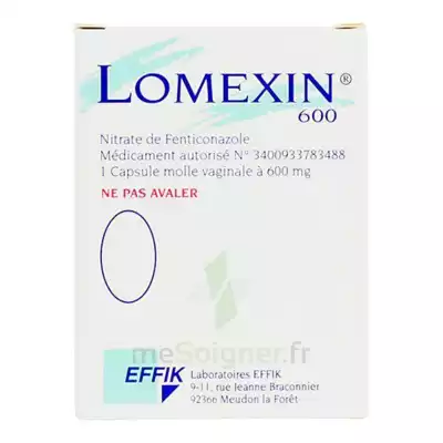 Lomexin 600 Mg Caps Molle Vaginale Plq/1 à Saint-Avold